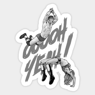 virgin breaker gray Sticker